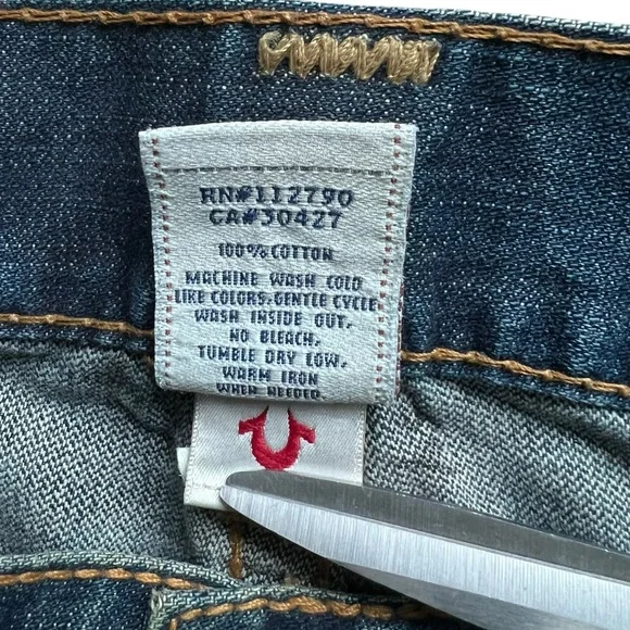 True Religion Big T Men’s Straight Jeans Size 31 - Picture 8 of 12